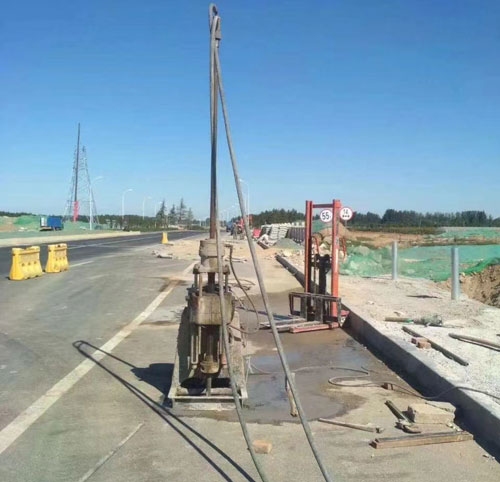 零陵公路高聚物注浆加固